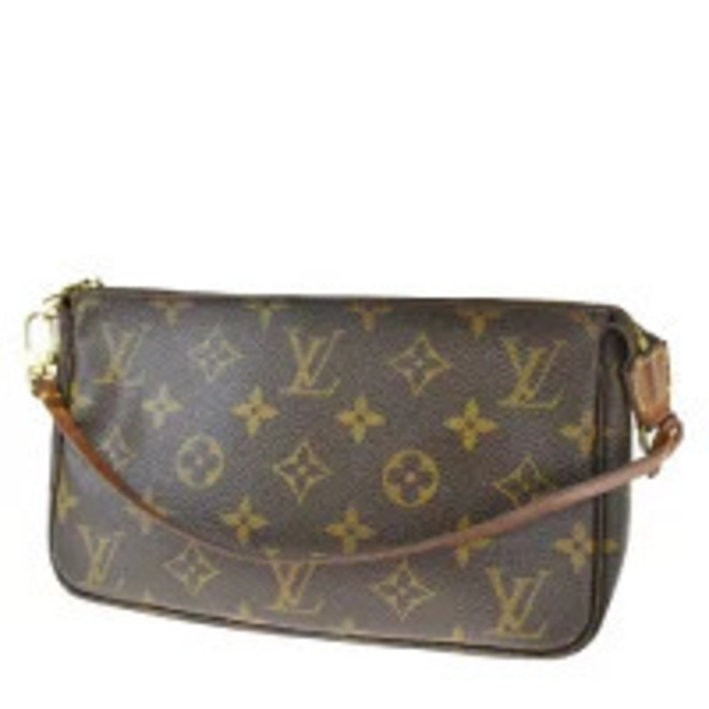 Louis Vuitton Pochette Accessoires Accessory Pouch Clutch Bag Monogram Leather